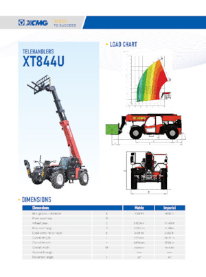 Teleskopické manipulátory XCMG XT844U