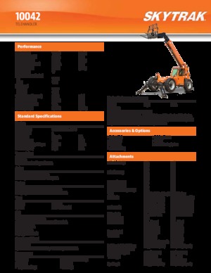 Teleskopické manipulátory JLG 10042
