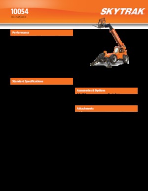 Teleskopické manipulátory JLG 10054