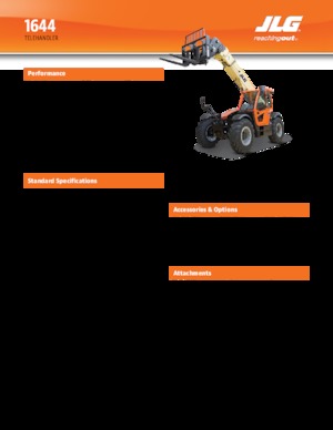 Teleskopické manipulátory JLG 1644