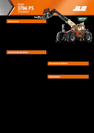 Teleskopické manipulátory JLG 3706 PS
