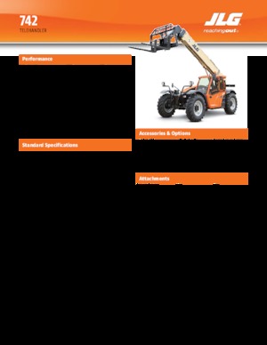 Teleskopické manipulátory JLG 742