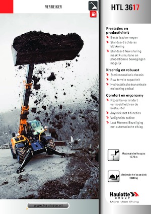 Teleskopické manipulátory Haulotte HTL3617
