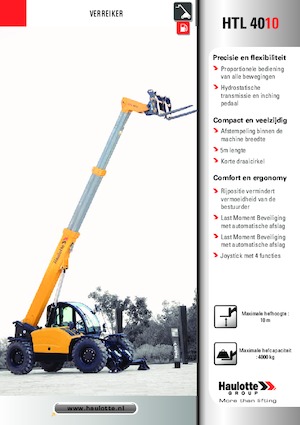 Teleskopické manipulátory Haulotte HTL4010