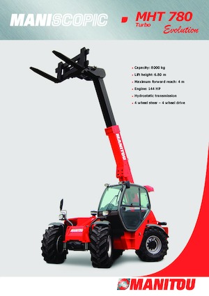 Teleskopické manipulátory Manitou MHT 780