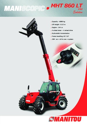 Teleskopické manipulátory Manitou MHT 860
