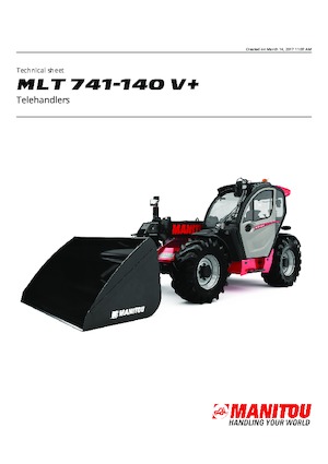 Teleskopické manipulátory Manitou MLT 741-140 V+