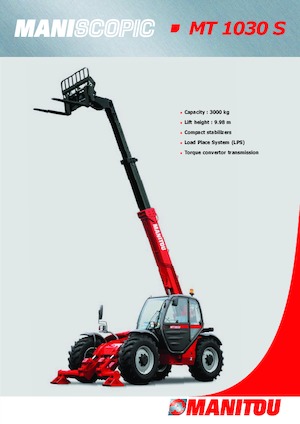 Teleskopické manipulátory Manitou MT 1030 Easy