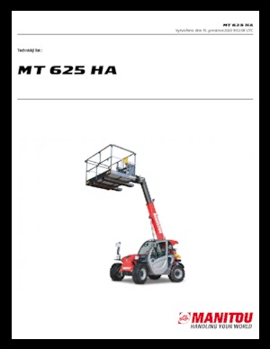 Teleskopické manipulátory Manitou MT 625 HA