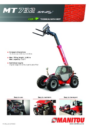 Teleskopické manipulátory Manitou MT 732 Easy