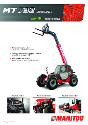 Teleskopické manipulátory Manitou MT 732 Easy