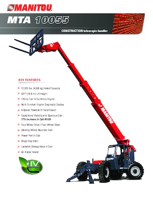 Teleskopické manipulátory Manitou MTA 10055