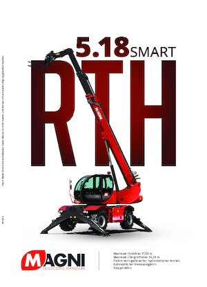 Teleskopické nakladače s horní konstrukcí MAGNI RTH 5.18 Smart