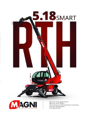 Teleskopické nakladače s horní konstrukcí MAGNI RTH 5.18 Smart
