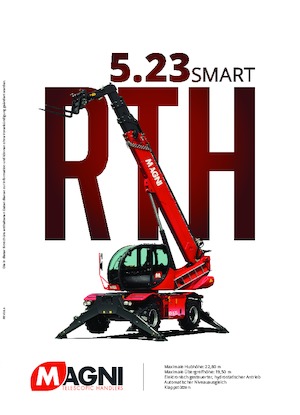 Teleskopické nakladače s horní konstrukcí MAGNI RTH 5.23 Smart