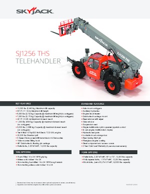 Teleskopické manipulátory Skyjack SJ1256 THS
