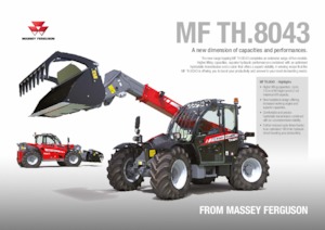 Teleskopické manipulátory Massey Ferguson TH.8043