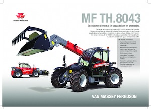 Teleskopické manipulátory Massey Ferguson TH.8043