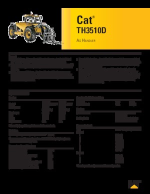 Teleskopické manipulátory Caterpillar TH3510D