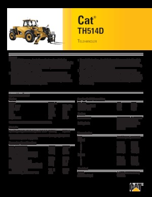 Teleskopické manipulátory Caterpillar TH514D