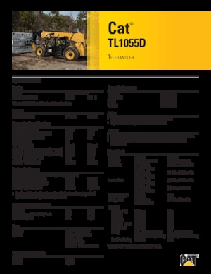 Teleskopické manipulátory Caterpillar TL1055D