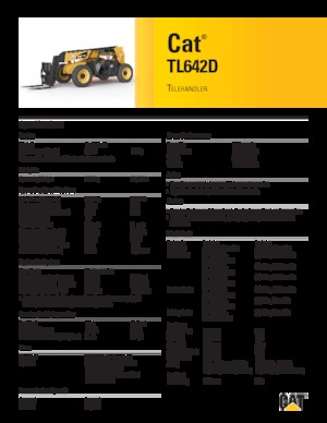 Teleskopické manipulátory Caterpillar TL642D