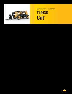 Teleskopické manipulátory Caterpillar TL943D