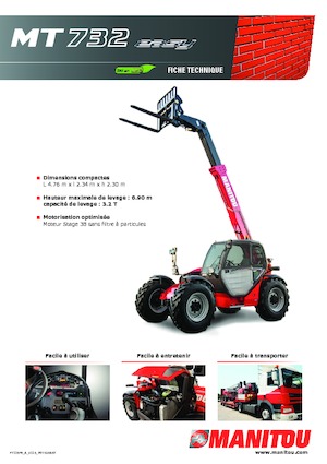 Teleskopické manipulátory Manitou MT 732-100 PS Comfort