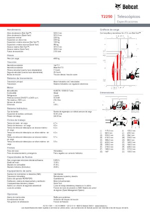 Teleskopické manipulátory Bobcat T 2250