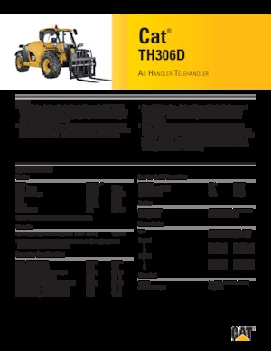 Teleskopické manipulátory Caterpillar TH306D