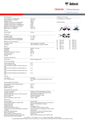 Teleskopické nakladače s horní konstrukcí Bobcat TR45190