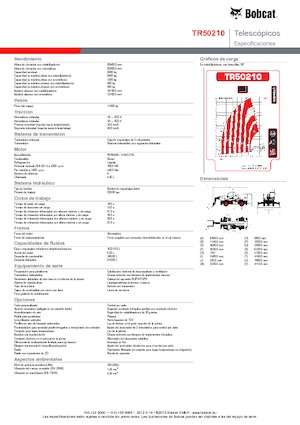 Teleskopické nakladače s horní konstrukcí Bobcat TR50210