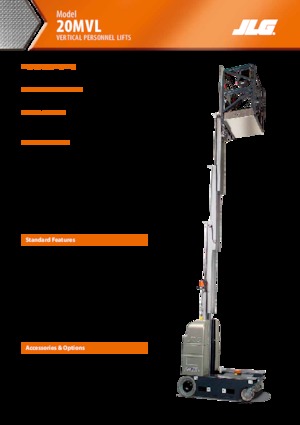 Sloupové pracovní plošiny JLG 20MVL