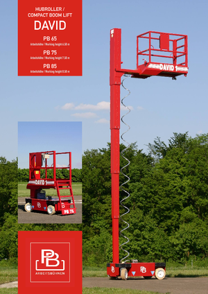 Kolové nůžkové plošiny PB David 1 PB 75