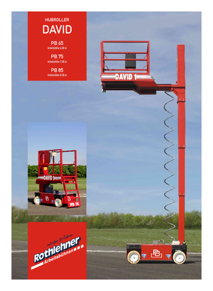 Kolové nůžkové plošiny PB David 1 PB 75