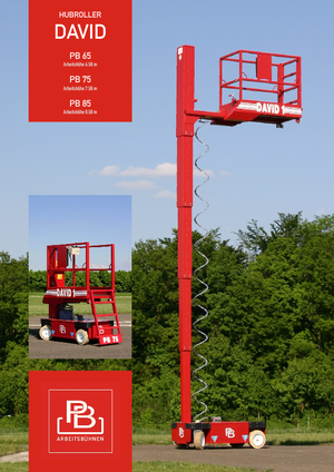 Kolové nůžkové plošiny PB David 1 PB 75 V