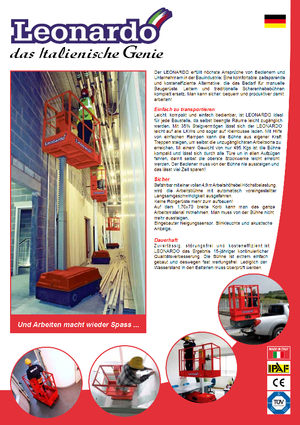 Sloupové pracovní plošiny Bravi Leonardo Outdoor