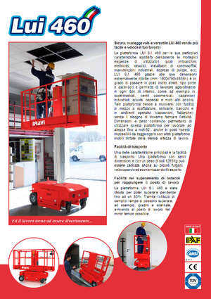Sloupové pracovní plošiny Bravi Lui 460