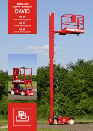 Sloupové pracovní plošiny PB PB David 85