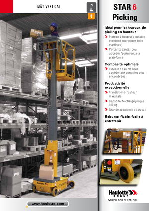 Sloupové pracovní plošiny Haulotte Star 6 P