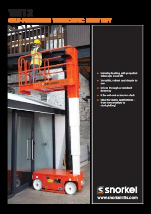 Sloupové pracovní plošiny Snorkel TM12