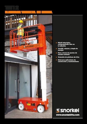 Sloupové pracovní plošiny Snorkel TM12