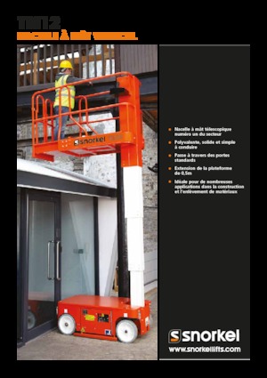 Sloupové pracovní plošiny Snorkel TM12
