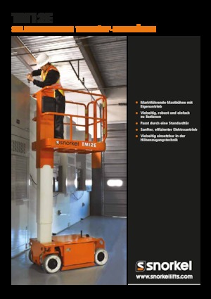 Sloupové pracovní plošiny Snorkel TM12E