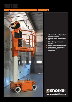 Sloupové pracovní plošiny Snorkel TM12E
