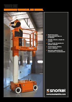 Sloupové pracovní plošiny Snorkel TM12E