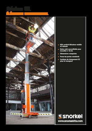 Sloupové pracovní plošiny Snorkel UL40