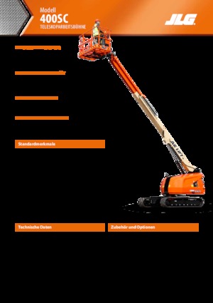 Pásové teleskopické pracovní plošiny JLG 400SC