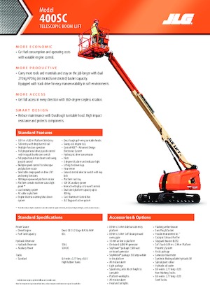 Pásové teleskopické pracovní plošiny JLG 400SC