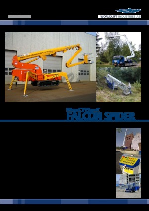 Pásové teleskopické pracovní plošiny Falcon Lifts FS 320 C 